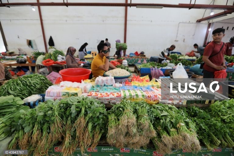 Indonésia: Mercado tradicional em Banda Aceh