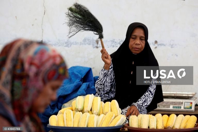 Indonésia: Mercado tradicional em Banda Aceh