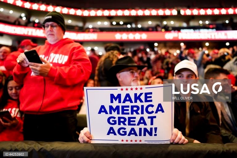 EUA: Comicío de Donald Trump antes de tomar posse como 47.º Presidente dos Estados Unidos