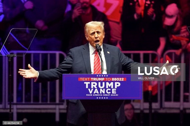 EUA: Comicío de Donald Trump antes de tomar posse como 47.º Presidente dos Estados Unidos