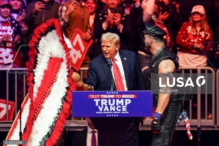 EUA: Comicío de Donald Trump antes de tomar posse como 47.º Presidente dos Estados Unidos