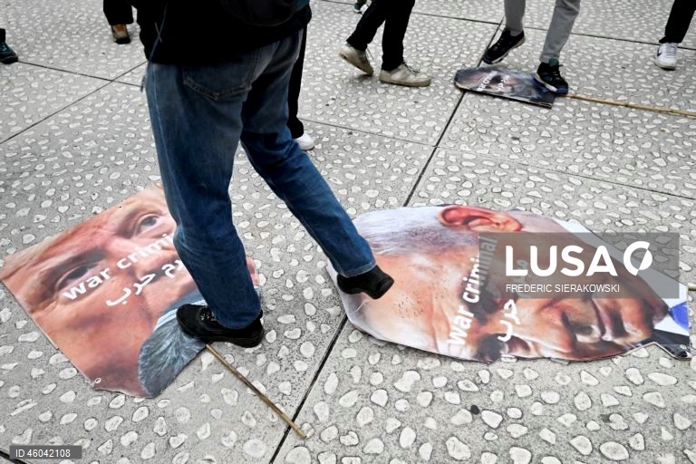 Bruxelas: Marcha nacional em solidariedade com o povo palestiniano.