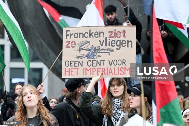 Bruxelas: Marcha nacional em solidariedade com o povo palestiniano.