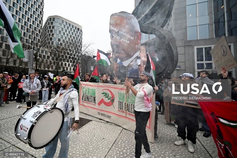 Bruxelas: Marcha nacional em solidariedade com o povo palestiniano.