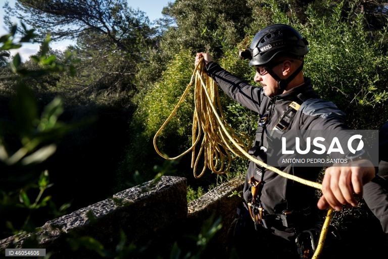 Um militar do Exército Português durante o exercício nacional "Fénix", no âmbito do Apoio Militar de Emergência, no Parque Florestal de Monsanto, em Lisboa, 18 de novembro de 2025. O exercício decorreu na região de Lisboa, envolvendo mais de 300 operacionais e mais de 100 viaturas, com o objetivo de testar e validar a resposta coordenada do Sistema de Apoio Militar de Emergência do Exército às solicitações de apoio da Autoridade Nacional de Emergência e Proteção Civil (ANEPC), em reação a um...