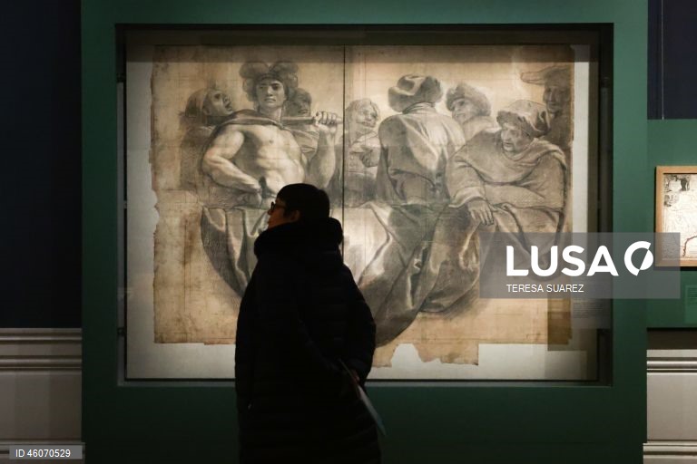 Exposição sobre os aliados nativos americanos na corte do rei francês Luís XV no Palácio de Versalhes.