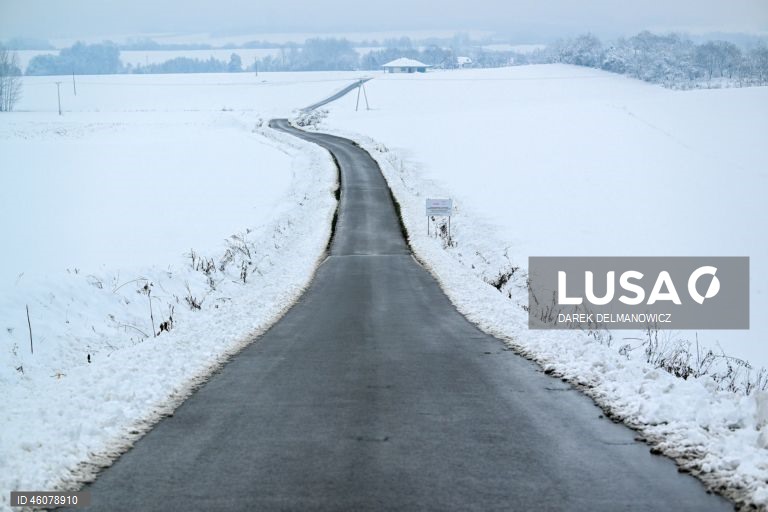 Polónia: Forte nevão no sudeste