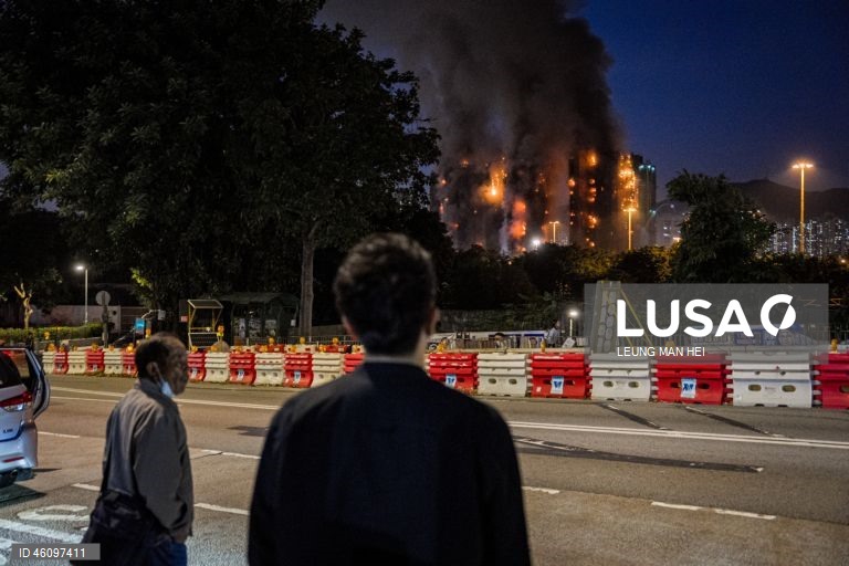 China: Grande incêndio em Hong Kong