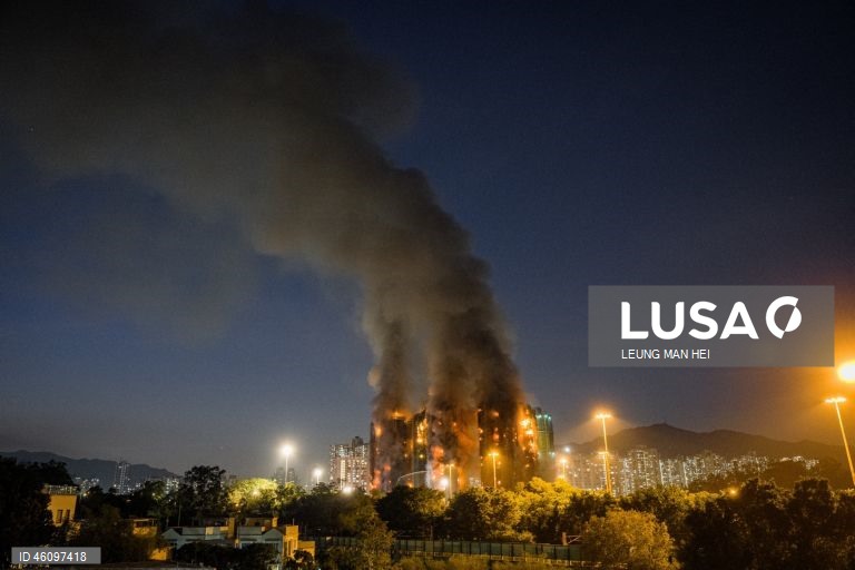 China: Grande incêndio em Hong Kong