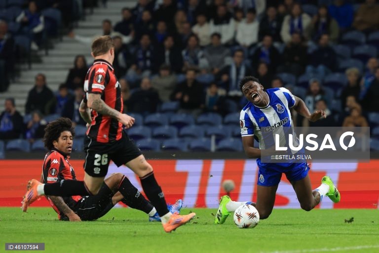 O FC Porto conquistou hoje a terceira vitória na edição 2025/26 da Liga Europa de futebol, ao impor-se por 3-0 na receção ao lanterna-vermelha Nice, em jogo da quinta jornada.