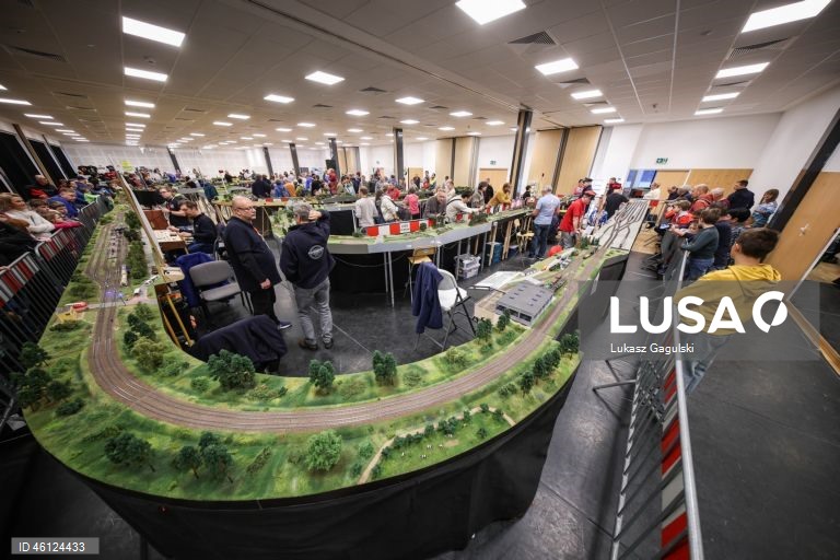 Exposição de miniaturas de comboios em Cracóvia, Polónia