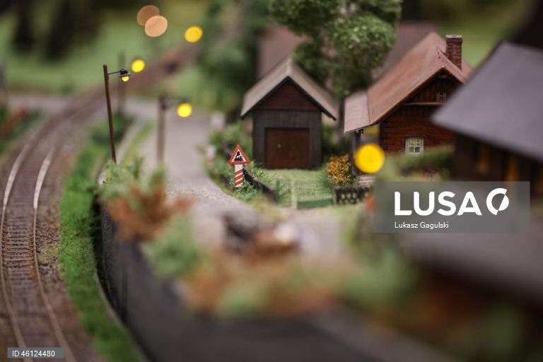 Exposição de miniaturas de comboios em Cracóvia, Polónia