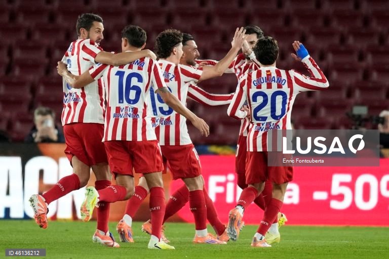 Futebol: Liga espanhola: FC Barcelona - Atlético de Madrid