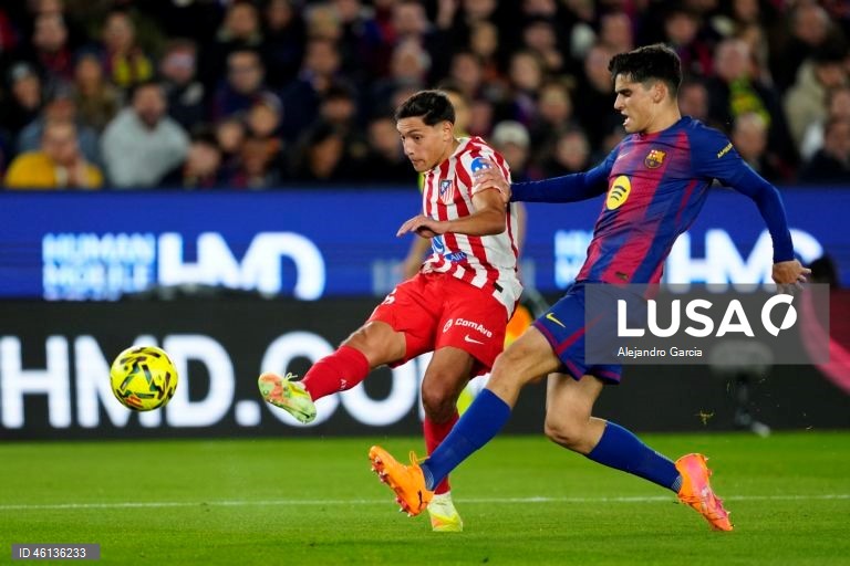 Futebol: Liga espanhola: FC Barcelona - Atlético de Madrid