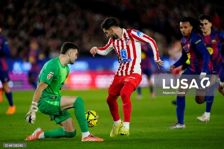 Futebol: Liga espanhola: FC Barcelona - Atlético de Madrid