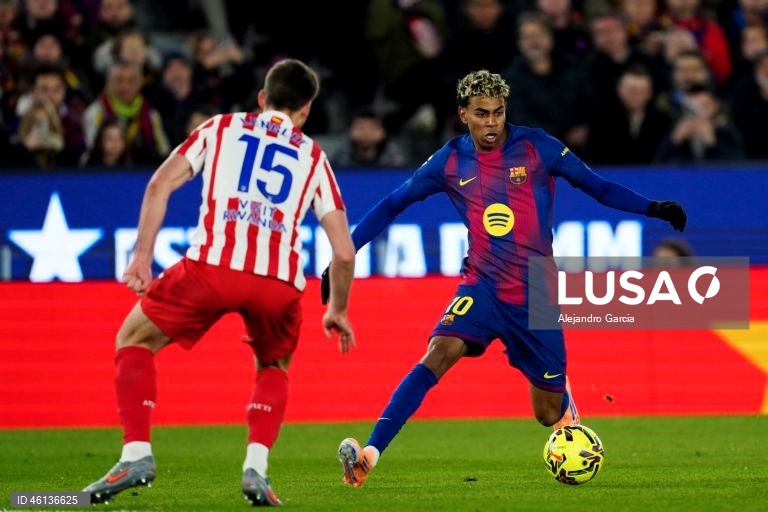 Futebol: Liga espanhola: FC Barcelona - Atlético de Madrid