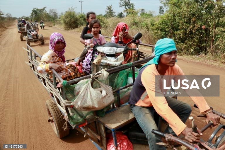 Camboja: Refugiados da guerra entre o Camboja e a Tailândia