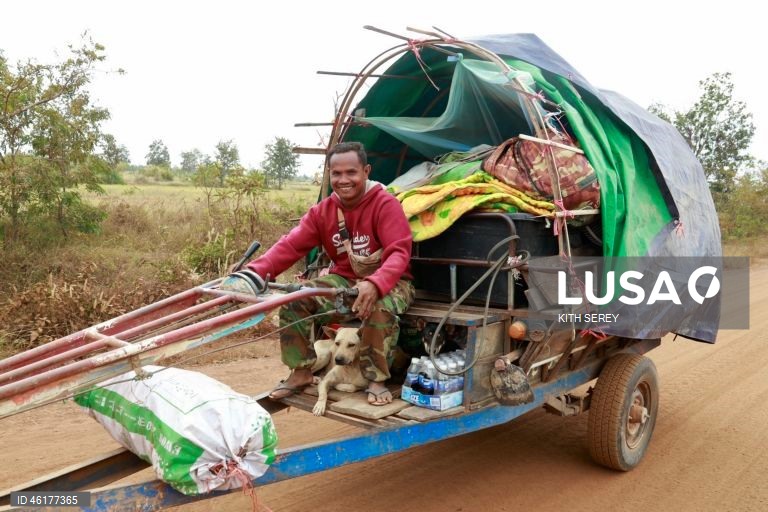 Camboja: Refugiados da guerra entre o Camboja e a Tailândia