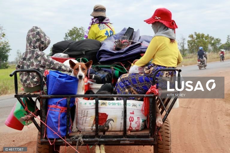 Camboja: Refugiados da guerra entre o Camboja e a Tailândia