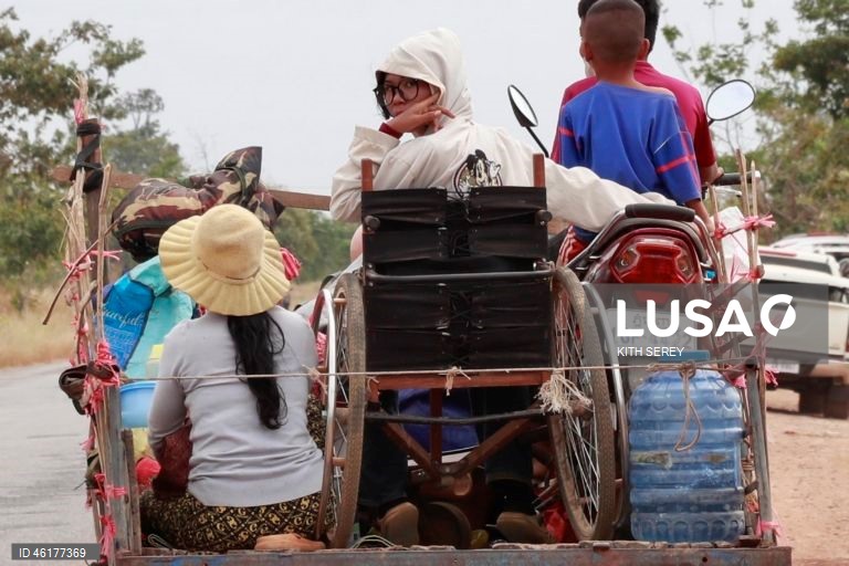 Camboja: Refugiados da guerra entre o Camboja e a Tailândia