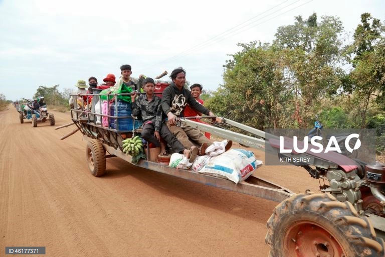 Camboja: Refugiados da guerra entre o Camboja e a Tailândia