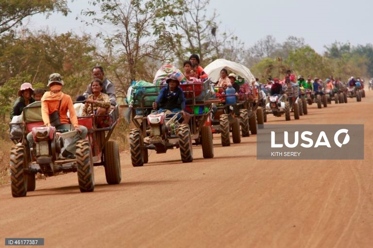 Camboja: Refugiados da guerra entre o Camboja e a Tailândia