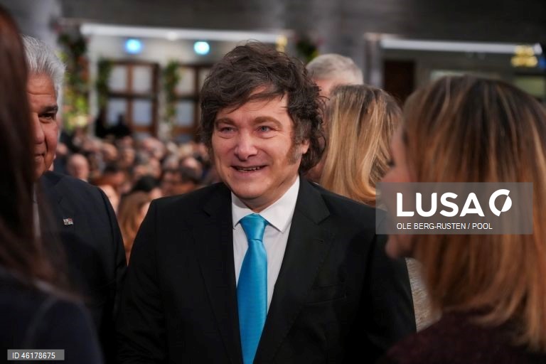 Noruega: Cerimónia de entrega do Prémio Nobel da Paz 2025