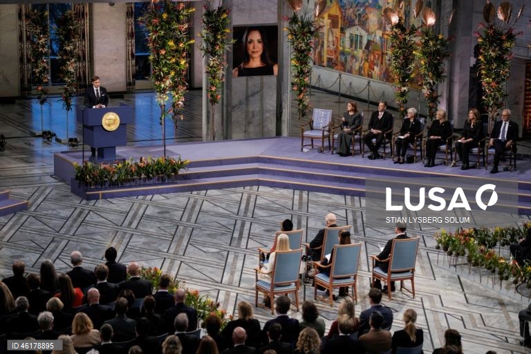 Noruega: Cerimónia de entrega do Prémio Nobel da Paz 2025