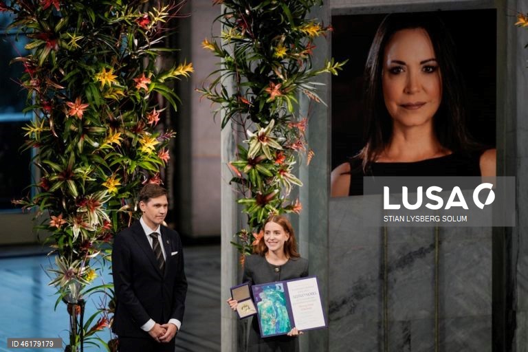 Noruega: Cerimónia de entrega do Prémio Nobel da Paz 2025