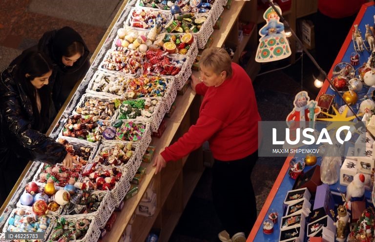 Rússia: Decorações de Natal em Moscovo