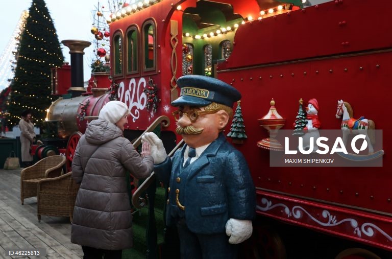 Rússia: Decorações de Natal em Moscovo