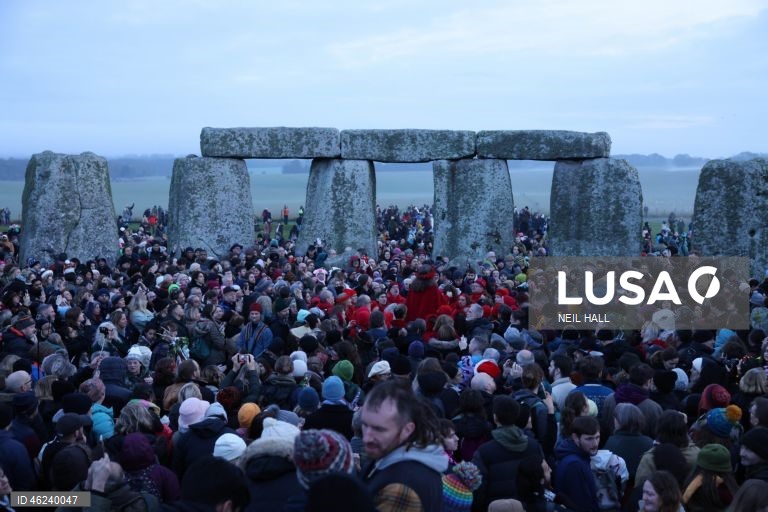 Solstício de inverno em Stonehenge