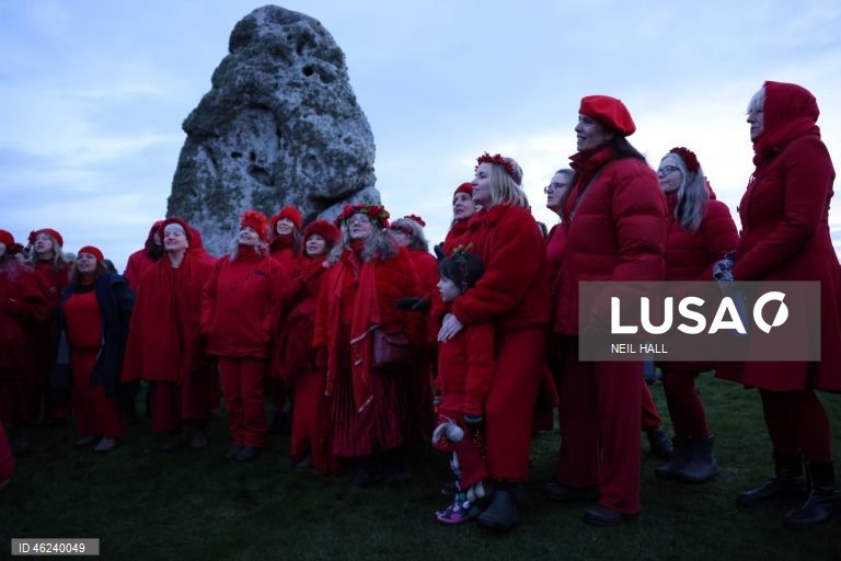 Solstício de inverno em Stonehenge