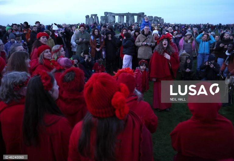 Solstício de inverno em Stonehenge
