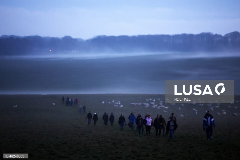 Solstício de inverno em Stonehenge
