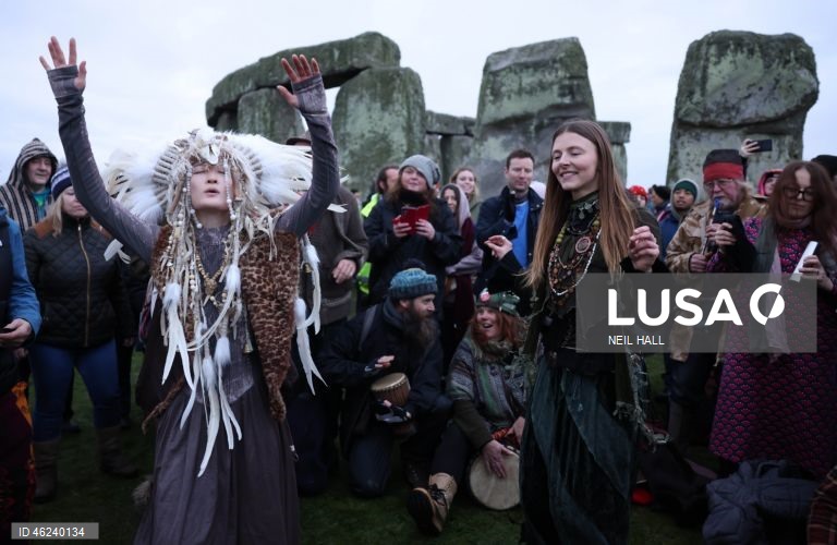 Solstício de inverno em Stonehenge