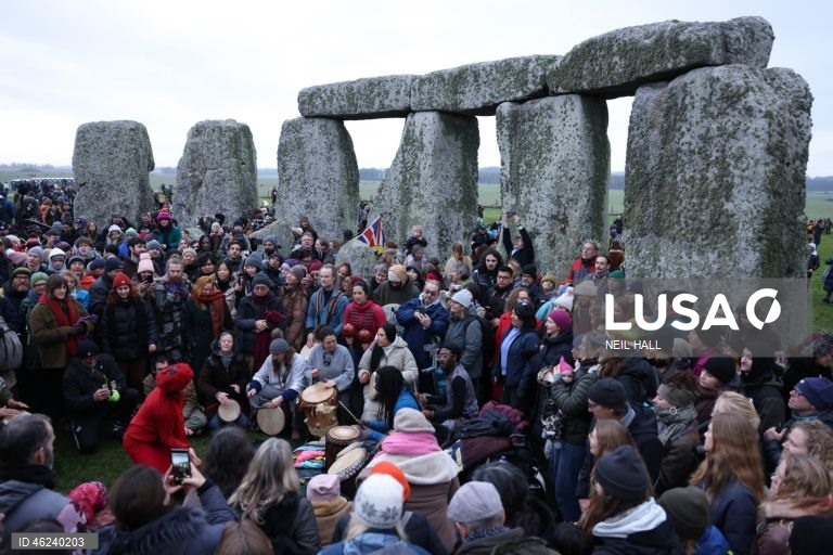Solstício de inverno em Stonehenge