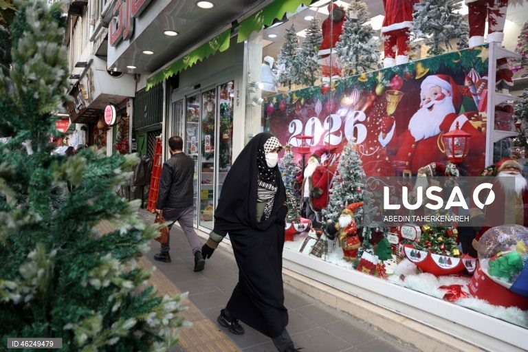 Preparações para o Natal em Teerão