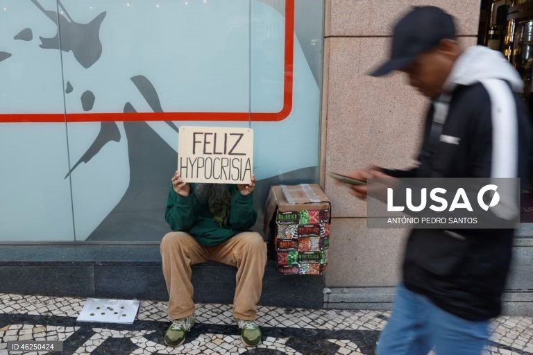 Reportagem fotográfica sobre o Natal, na Baixa de Lisboa, 23 de dezembro de 2025. ANTÓNIO PEDRO SANTOS/LUSA