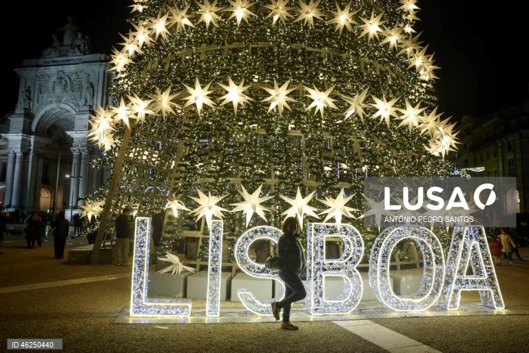 Reportagem fotográfica sobre o Natal, na Baixa de Lisboa, 23 de dezembro de 2025. ANTÓNIO PEDRO SANTOS/LUSA