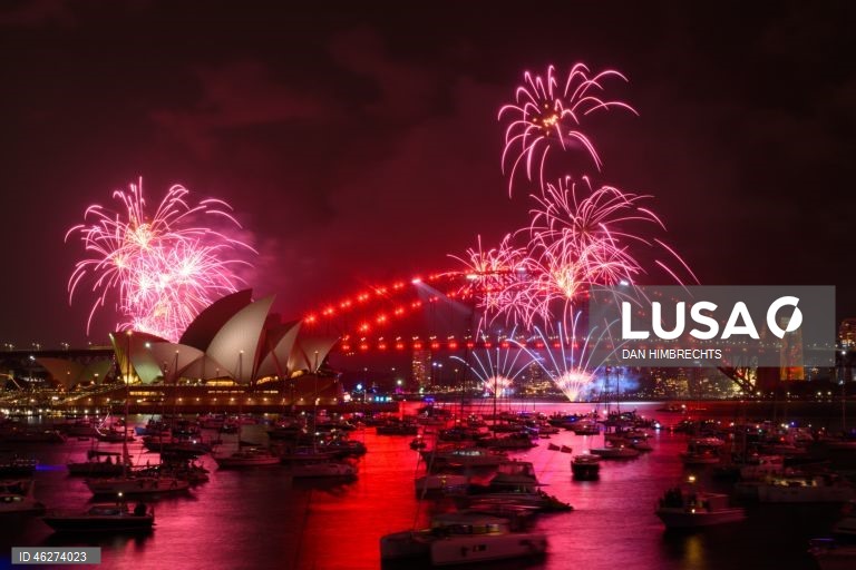 Fogo de artifício de Ano Novo em Sydney, Austrália