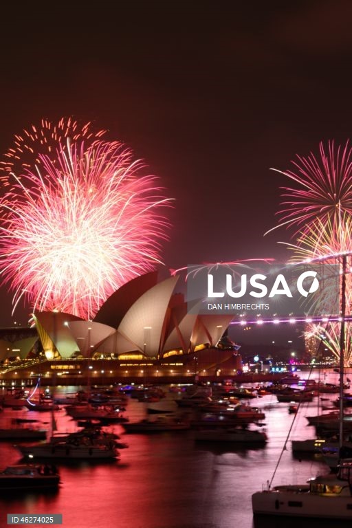 Fogo de artifício de Ano Novo em Sydney, Austrália
