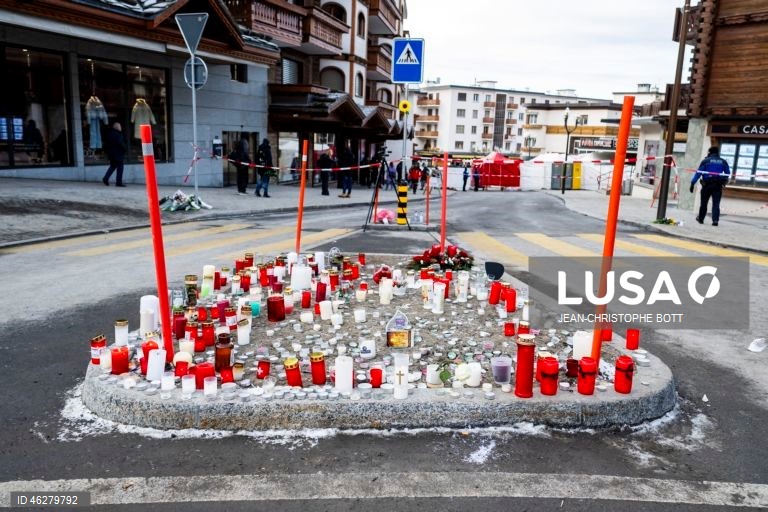 Suíça: Memorial em homenagem às vítimas do incêndio em Crans-Montana
