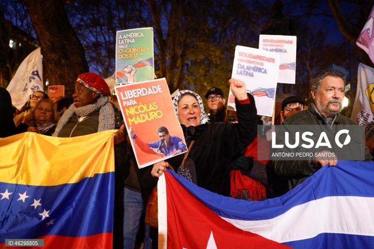 Manifestações em Lisboa e Porto contra o ataque de Trump na Venezuela