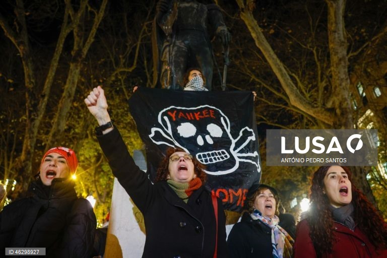 Manifestações em Lisboa e Porto contra o ataque de Trump na Venezuela