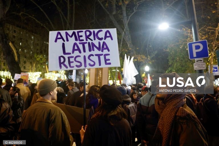 Manifestações em Lisboa e Porto contra o ataque de Trump na Venezuela