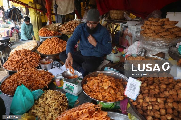 Índia: Comida de rua em Caxemira