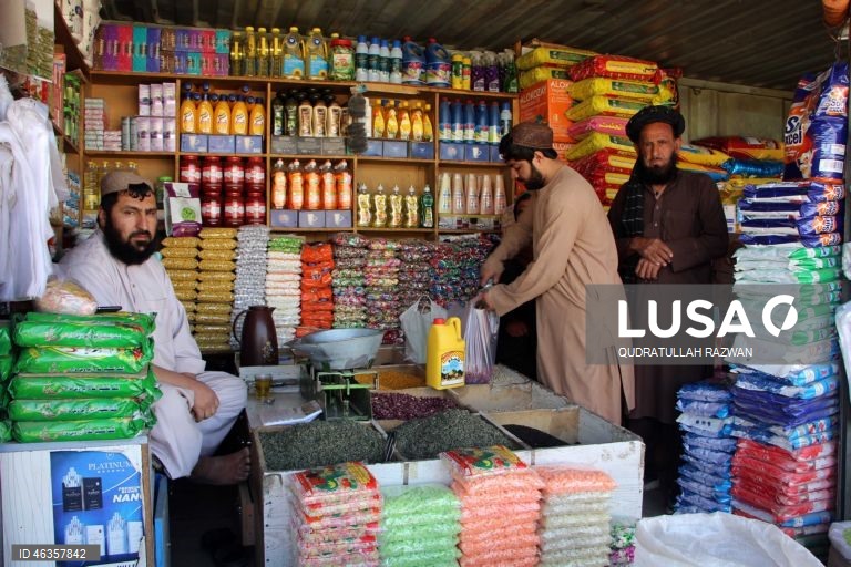 Afeganistão: Mercado tradicional em Kandahar