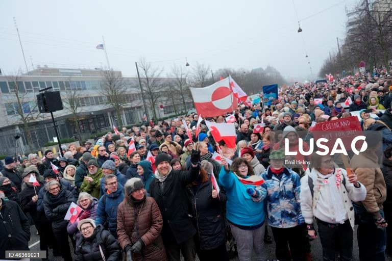 Dinamarca: Manifestação em Copenhaga contra as pretensões de Trump em relação à Gronelândia