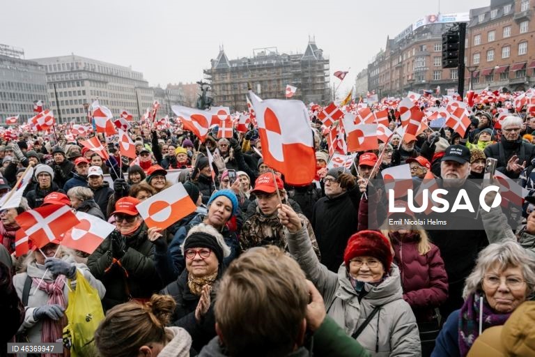 Dinamarca: Manifestação em Copenhaga contra as pretensões de Trump em relação à Gronelândia